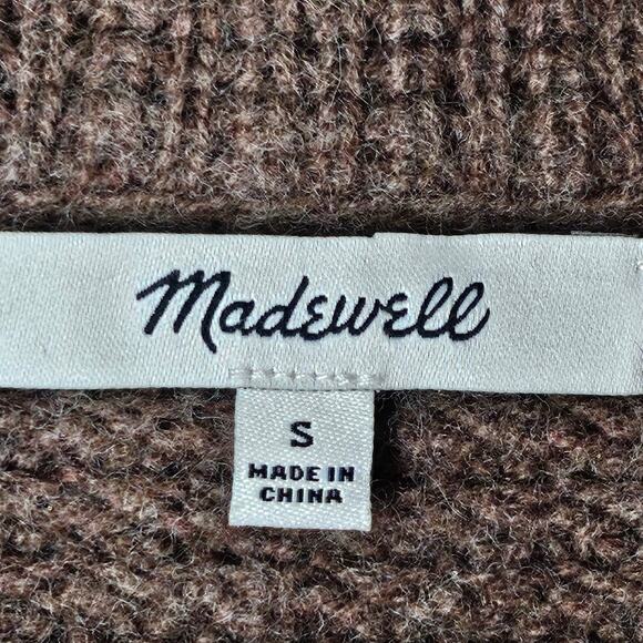 MADEWELL WOMEN'S MERINO WOOL BLEND CARDIGAN SWEATER – SIZE SMALL – OVERSIZED FIT - Picture 4 of 11